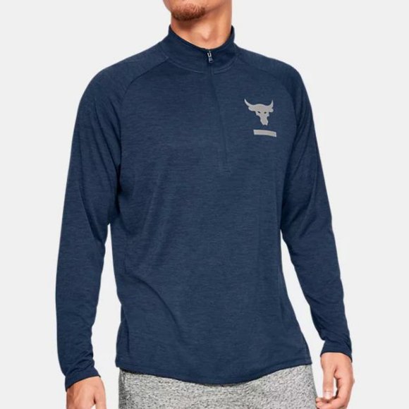 Under Armour Shirts Under Armour Mens Project Rock Tech Zip Tshirt